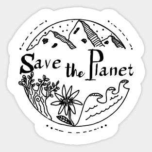 save the planet #2 Sticker